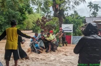 Lokasi banjir di kawasan Guo Kuranji, Senin (3/8/2026). (Foto: Ist)