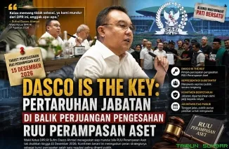 Wakil Ketua DPR RI Sufmi Dasco Ahmad menyampaikan komitmen terbuka di hadapan massa aksi Aliansi Masyarakat Pati Bersatu, Kamis (27/8/2026). (Foto: Ist)