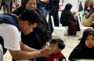 Relawan PT Pupuk Kaltim dalam Program Relawan Bakti BUMN 2026 melaksanakan berbagai kegiatan pemberdayaan masyarakat di Nagari Kumango, Kecamatan Sungai Tarab, Kabupaten Tanah Datar, Sumatera Barat. (Foto: Ist)