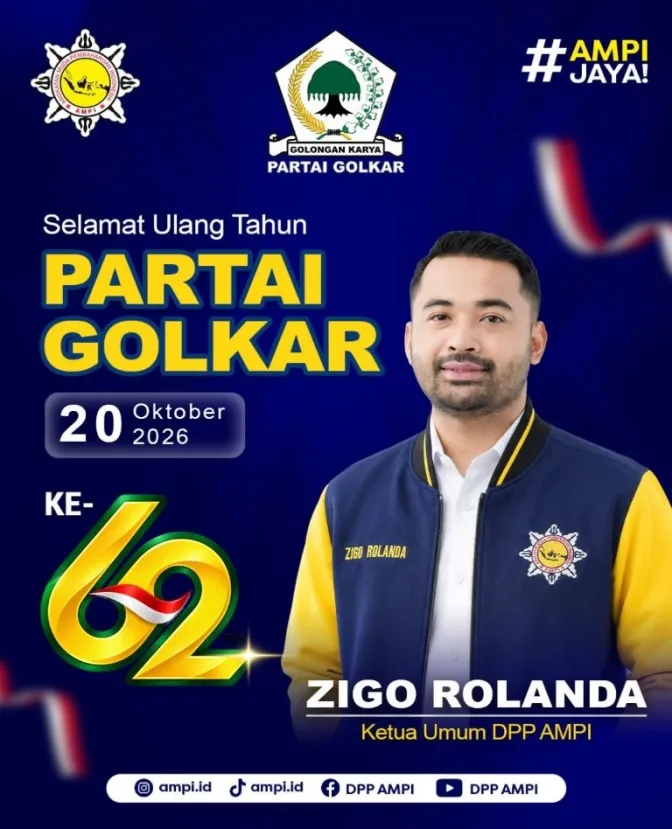 Banner Ultah Golkar 20