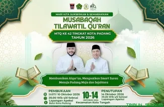 72 kafilah siap bertanding di MTQN ke-42 Kota Padang 10--14 Oktober. (Foto: Ist)