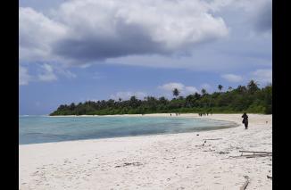 Maldivest of Indonesia, eksotik dan menimbun sejuta pesona, pulau kecil di wilayah terselatan dari Sumbar, Pulau Sandiang (Berilago Sibeu), Senin 21 Februari 2022. (dok) 