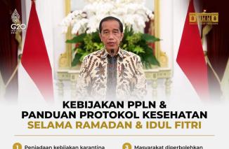 Pelonggaran pada ramadhan dan mudik lebaran 2022. (dok/twitter @jokowi) 