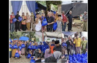 Anggota DPR RI Bagikan Langsung 1000 Paket Sembako untuk Korban Gempa
