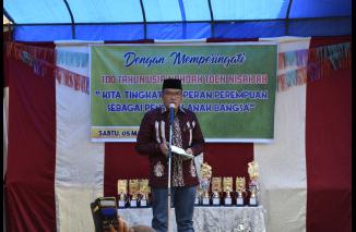 Supardi motivasi pengurus dan santri pada  peringatan Seabad Pesantren Nahda di Padang Japang Limapuluh Kota,  Jumat 5 Maret 2022. (dok) 