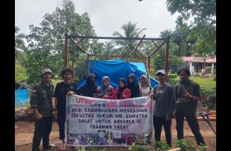 Aksi Cepat Tanggak dam misi kemanusiaan dilakukan FHUM Sumbar ke daerah bencana Pasaman Barat dan Pasaman. (dok/il) 