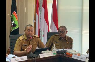 Wagub Audy Joinaldy tegas, pembebasan lahan Tol Sumbar sesi Padang-Sicincin selesai Juli tahun ini, Senin 6 Juni 2022. (dok) 