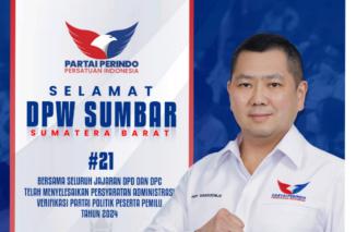 Perindo Sumbar siap diverifikasi KPU untuk jadi peserta Pemilu 2024. (ck) 