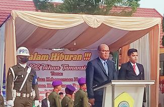 Supardi Inspektur Upacara 1 Abad Tamansiswa, Minggu 3/7-2022. (ck) 