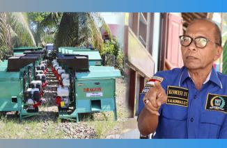Alsintan dari perjuangan aspirasi Anggota DPRD Sumbar, HM Nurnas, hari ini diserahkan bersama Dinas PTPH Sumbar, Senin 18 Juli 2022. Mimpi setahun Keltan pun terujud. (cop) 