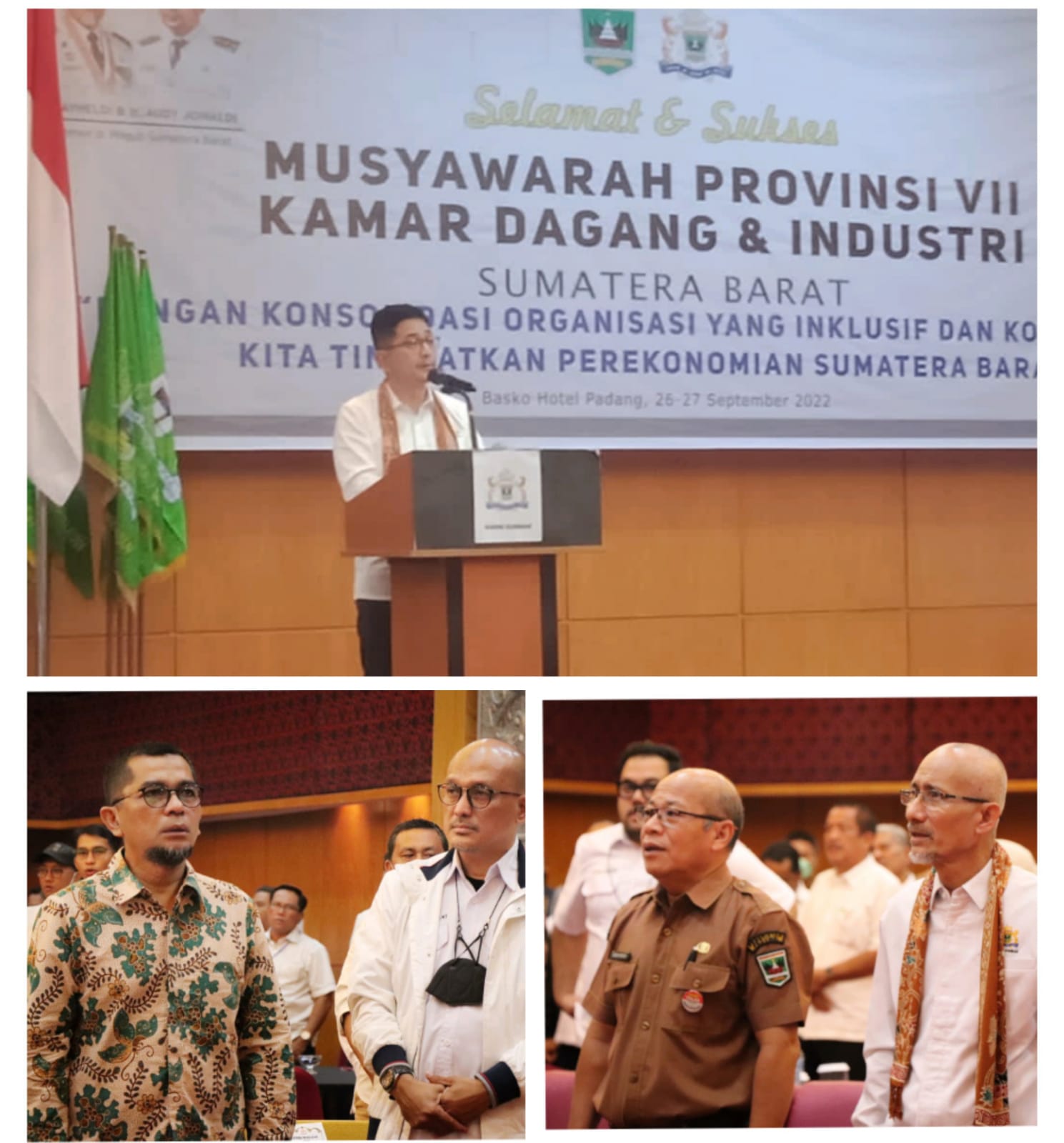 Ketum KADIN Indonesia buka Muprov KADIN Sumbar harapkan terpilih Ketua umum terbaik, Senin 26 September 2022. (ck) Siapa pemenangnya... kita tunggu (grp) 