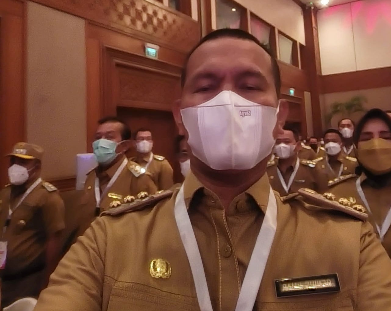Genius Umar hadiri peretemuan dengan Presiden Joko Widodo, Jumat 29 September 2022 di Istana Negara Jakarta. (gn) Presiden Joko Widodo di depan Kepala Daerah, Jumat 29 September 2022 di Jakarta. (gn) 