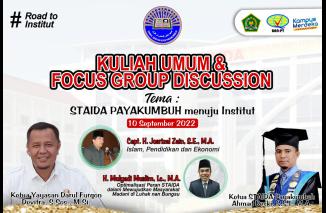 Ust Mulyadi Muslim ber-orasi ilmiah tentang Masyarakat Madani di STAIDA Payakumbuh, Sabtu 10/9-2022.(ndri) 