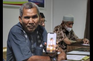Masrizal Mamak lutuskan soal. calon tunggal Muprov KADIN Sumbar kepada pers, Jumat 16 September 2022. (cop) 
