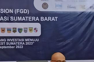 Buchari Bachter Caketum KADIN Sumbar bicara di VBWS 2023, Jumat 23 September 2022. (sis) 