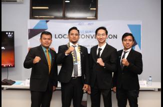 Ibrahim Irwan (dua dari kanan) resmi jadi Local President JCI West Sumatera, Minggu 2 Oktober 2022. (daf) Local President JCI West Sumatera Ibrahim Irwan. (daf) 