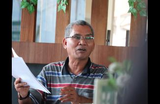 Masrizal Mamak, Ketua SAVE KADIN Sumbar, Minggu 9 Oktober 2022, tebar empat poin sikap terhadap Buchari Bachter sebagai Ketum Terpilih di Muspirv KADIN. (grp) 