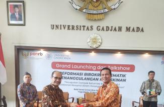 Lagi Wako Parian Genius Umar dipercata pusat menjadi Pilot Project Reformasi Birokrasi, Jumat 21 Oktober 2022 di UGM Yogyakarta. (dok) 