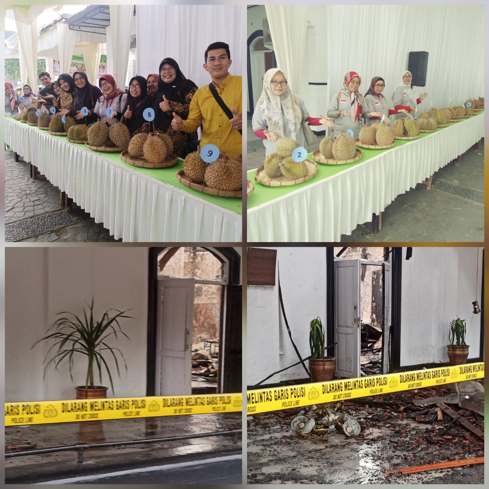 GPK terbakar, akhirnya Festival Durian gelaran Pemprov Sumbar pun batal, Kamis 3 November 2022. (sis) 