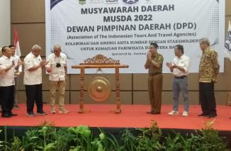 Musda ASITA Sumbar dibuka Ketum ASiTA Indonesia, Senin 28 November 2022. (sis) 