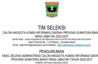 Calon KI Sumbar Lolos Tes CAT Sesi I