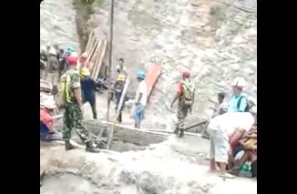 Lubang Tambang milik PT NAL meledak di Sawahlunto. (ndri/dok) 