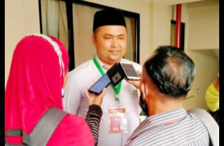 Ketua DPC PKB Kota Padang, Yusri Latif ajak calon DPD RI berkolaborasi, foto saat diwawancarai sejumlah awak media usai Muswil DPW PKB Sumbar beberapa waktu lalu.(jk) 