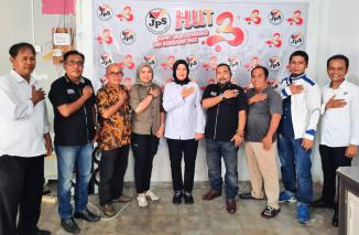JPS dan Subdit I Ditintelkam Polda Sumbar, kompak Sumbar kondusif setahun jelang Pemilu 2024, Senin 14/4-2023 di Mabes Online, Veteran Padang. (grp) 