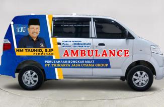 Satu unit Ambulance wujud kepedulian HM Tauhid terhadap masyarakat. (Sumber : Istimewa) 