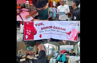 BEM KM FKG UNAND melakukan kegiatan donor darah ketiga yang dilaksanakan di Fakultas Kedokteran Gigi Universitas Andalas pada (26/3/2023). (Sumber : Istimewa)