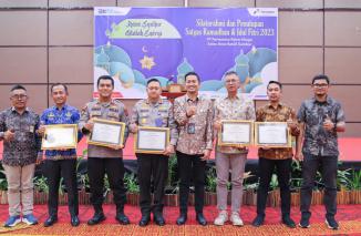 Pertamina Sumatera Barat, Hiswana Migas Sumatera Barat, bersama Pemerintah Provinsi Sumatera Barat dan Kepolisian Daerah  Sumatera Barat, resmi menutup Satuan Tugas Ramadhan dan Idhul Fitri (Satgas Rafi) 1444 Hijriyah, Rabu (17/06/2023). (Sumber : Istimew