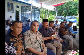 Ketua LKAAM Sumbar, Fauzi Bahar Hadir di Halal bi Halal PWI Sumbar, Ustad Sofyan Diran Ingatkan Pentingnya Menjaga Silaturahmi dan Syiar Islam. (Sumber : Istimewa) 