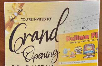 Grand Opening toko Delima Florist dan Artificial Flowers, Kamis (1/6/2023). (Sumber : Istimewa) 