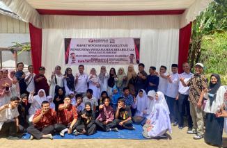 Sosialisasi kepemiluan bagi pemilih pemula penyandang disabilitas yang akan berpartisipasi dalam Pemilu serentak Tahun 2024 yang di selenggarakan oleh Bawaslu Agam. (Sumber : Istimewa)