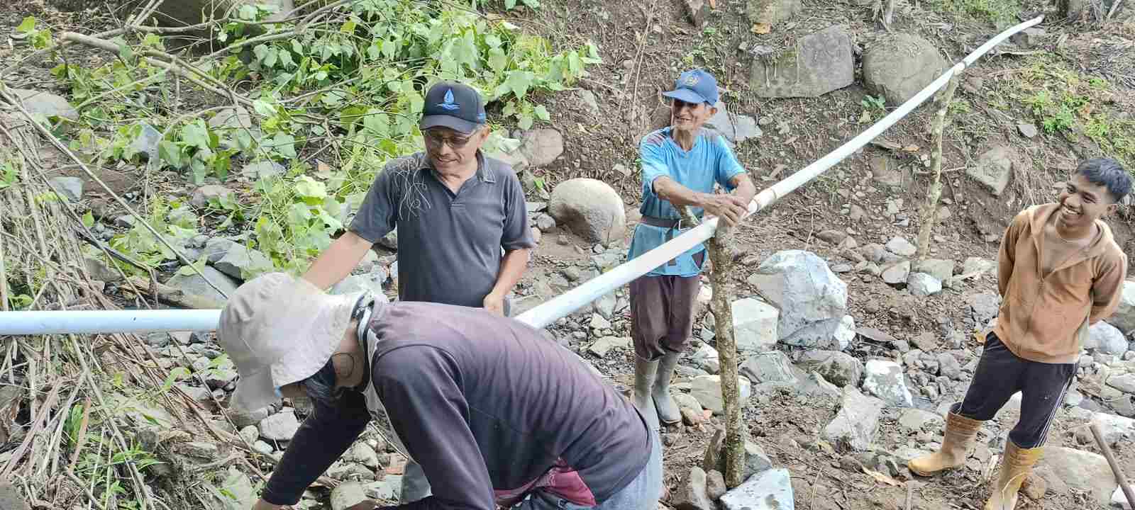 Program Pipanisasi yang masih berjalan di Agam, menjelang HUT RI ke 78, 14 Rumah 15 Kepala Keluarga kembali menikmati Air Bersih. (Sumber : Istimewa)