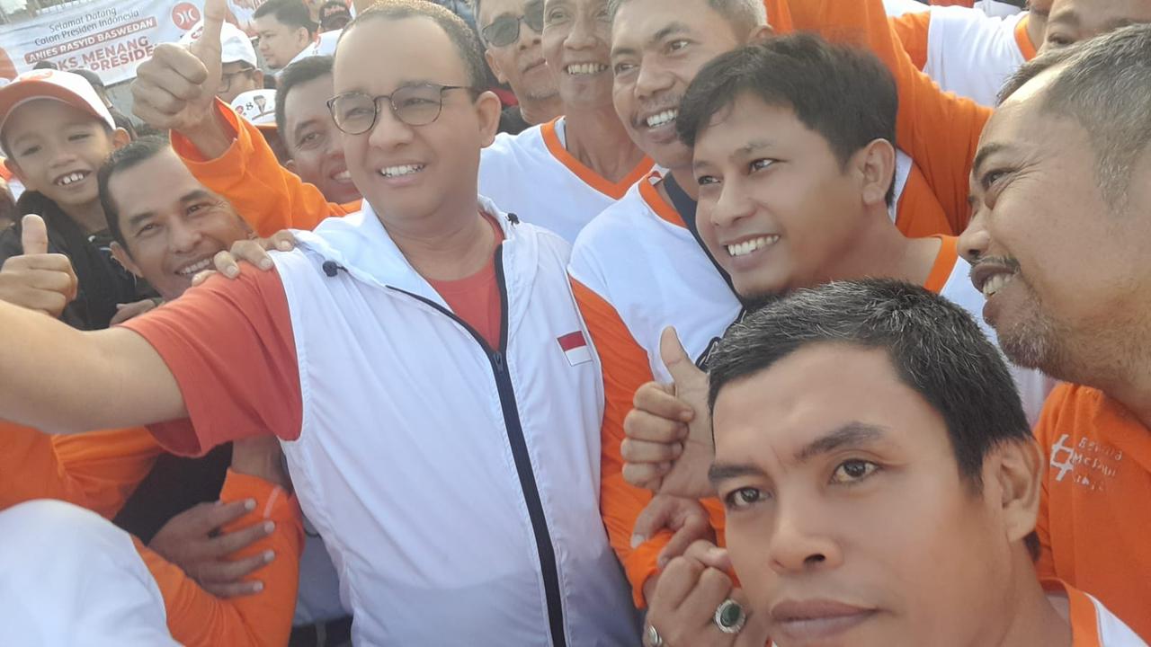 Anies Baswedan menghadiri apel siaga kader PKS se Sumatera Barat, Minggu (6/8/2023). (Sumber : Istimewa)