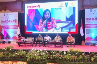 Seminar berkaitan dengan tema dihadiri pembicara dari Kemendagri, Kemenpan RB, Ketua Bawaslu dan Ketua Komisi I DPR RI, Semin 7/8-2023 di Lombok NTB (Sumber : Adr)