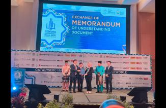 BPBD Sumbar MoU dengan Penang Halal Internasional, 25/6-2023. (dok)