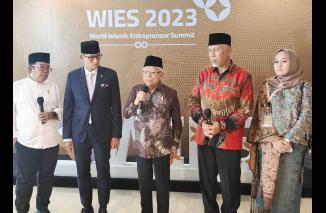 Kunjungan Wakil Presiden RI, Ma'ruf Amin ke Sumatera Barat dalam event World Islamic Entrepreneur Summit 2023 (WIES 2023) di Padang, Jumat (8/9/2023). (Sumber : Istimewa)
