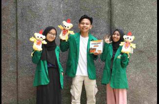 Tiga Mahasiswa inovatif ini disebut Botafa Tim, terdiri dari Rafia, Fajar Irianto dan Alivia Zulkarnain. (Sumber : Ist)