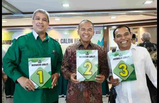 Pengambilan nomor urut Pemilihan Rektor Unand. (Sumber : Ist)