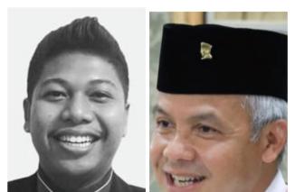 Direktur Eksektif Akademi Rumah Bangsa, Afrifan Eldo Yura (kanan) sebut Ganjar Pranowo adalah pemimpin yang sangat Sumatra Barat banget, Kamis 21/9-2023. (dok)