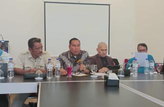 KMP gelar pers conference, Kamis 28/9-2023, tolak Dirut dan Komut Impor Bank Nagari jelang RUPS LB 11 Oktober 2023. (ms)