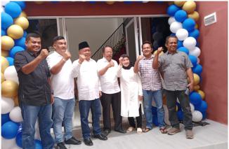 Peresmian Kantor. PBM PT TJU milik HM Tauhid diresmikan, Sabtu 30)9-2023 di Ampalu Raya Pengambiran Kota Padangm. (nov)