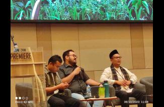Ketua Umum KADIN Kota Padang Irvan Amran menjadi narasumber di Sumbar Digital Conference (SDC) 2023, di The ZHM Premiere Hotel Kota Padang. (Sumber : Ist)