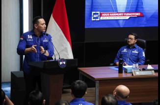 Rapat Pleno Pengurus DPP Partai Demokrat di Aula Yudhoyono DPP Partai Demokrat, Jumat (13/10/2023). (/ist)