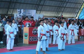 (FORKI) Bukittinggi sukses menggelar turnamen karate tingkat Sumbar. (/ist)