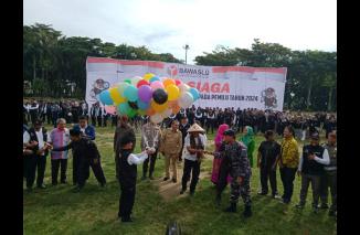 Kegiatan Apel Siaga Pengawasan Pemilu 2024. (/ist)