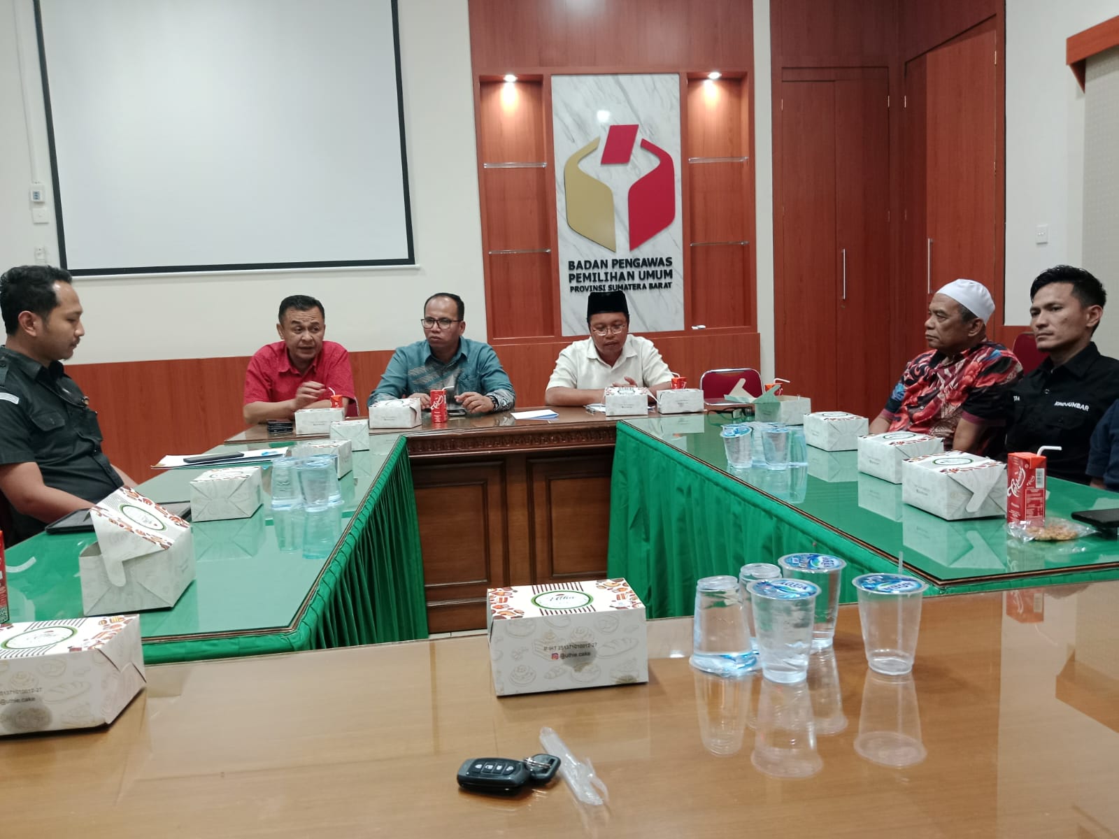 Rakor Pokja Hoax Bawaslu Sumbar, Senin 15/1-2024. (ck)