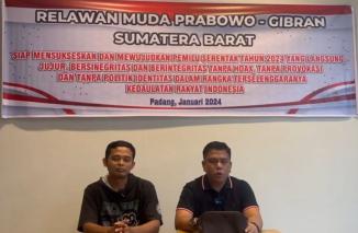 Ketua PSI Sumbar ajak relawan Prabowo-Gibran kampanye santun untuk Pemilu Jurdil, Kamis 18/1-2024. (ck)